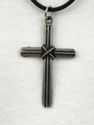 NOWY Naszyjnik wisiorek krzyż krzyżyk Bóg Jezus Vintage