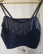 Mohito crop top impreza r M czarny 