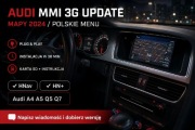 Audi MMI 3G High / Plus Aktualizacja Map 2024 + Polski Język + Firmware