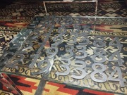 Cyfry aluminiowe 4cm x 6cm podklejane