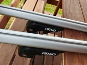 Bagażnik dachowy na relingi aluminiowy uniwersalny 120 cm Amio