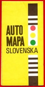 SŁOWACJA mapa samochodowa 1990