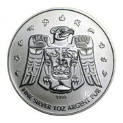 srebrna moneta Olympic Thunderbird Totem, Canada 2009