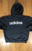 Bluza Adidas r. M czarna z kapturem męska bawełna przez głowę kangur 