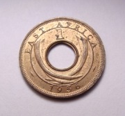 Brytyjska Afryka Wschodnia 1 cent 1956 H PIĘKNA! RZADKOŚĆ! Nr 1
