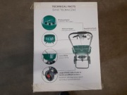 Siewnik na kołach 27 litrów nowy do nasion nawozu trawy piasku soli duży