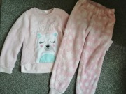 Ciepła miękka piżama 110 116 
