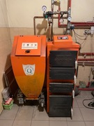 Piec na węgiel groszek drewno z podajnikiem 