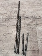 Zestaw niemieckich wierteł SDS Bosch, Wurth Zebra, 2x8mm, 10mm, 12mm