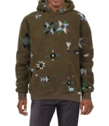Bluza z kapturem logo Scotch&Soda  sherpa nowa bez metki khaki baranek L