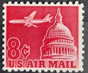 USA** - Mi 836 xA - Samolot Douglas DC-8 , Kapitol