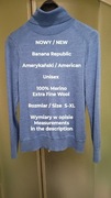 Banana Republic  NOWY  Sweter z golfem, Uniseks, 100% Merino, Rozmiar S-XL