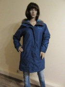 KARI TRAA kurtka parka damska z kapturem turkusowa zieleń_ M