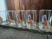 Szklanki z motywem mysliwskim jeleń Bohemia