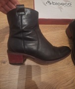 Botki skórzane zimowe skóra naturalna roz.38