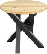 Stół Industrialny dębowy średnica 120cm