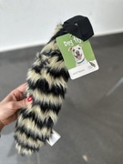 Zabawka dla psa – czarno-beżowy ogon (sznurek + szelest