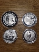 Monety kolekcjonerskie Panda i Kookaburra 