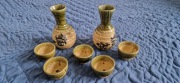 Zestaw do sake -  2 karafki + 5 czarek