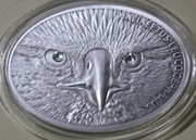 Fiji Islands 10 Dollar 2013 Bald Eagle Antique - 1 Uncja Srebra + Swarovski