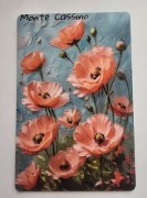 Magnes na lodówkę Monte Cassino Czerwone Maki Klasztor Wzgórze. (34)