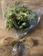 Suszone kwiaty, bukiet hortensji, zielony, naturalny 