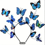 Motylkowa Opaska Fascynator – Elegancka Ozdoba na Głowę 