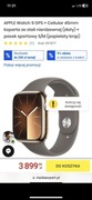 APPLE Watch 9 GPS+ Cellular 45 mm złoty i popielato brązowa opaska
