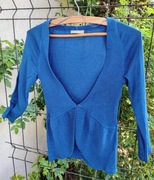 Szafirowy sweterek kardigan Orsay rozmiar S