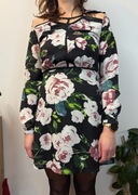 Sukienka imprezowa koktajlowa w kwiaty sukieneczka Fashion Union 36 S