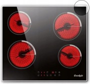 Ceramiczna płyta elektryczna Cooksir D46001-BB 4 palnikowa kuchenka 