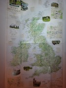 WYSPY BRYTYJSKIE - mapa turystyczna, plakat / LONDYN - plan miasta, poster 