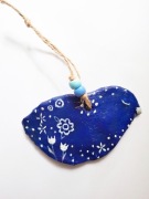 Ptak ala ceramiczny ozdoba do powieszenia