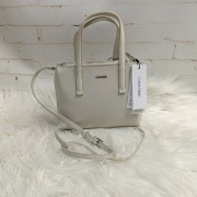 Calvin Klein Jeans Torebka Listonoszka Beżowa Nowa Logo Premium Crossbody 