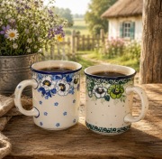 Kubek ceramiczny  270ml zestaw ceramika artystyczna Bolesławiec