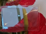 2 lupy wielkości karty kredytowej do portfela i etui telefonu