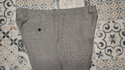 Spodnie M&S r. 34/31 Wełna pas 88 cm NOWE pepitka LUXURY