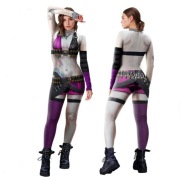 Gry anime Jinx kombinezon kobiety karnawał przebranie strój 