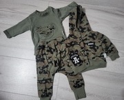 Komplet chłopięcy moro body,spodnie i bluza