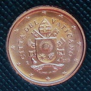 WATYKAN 2018 1 CENT UNC !!!!!!!!!!