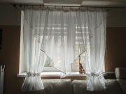 Firanka tiulowa biała 