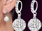 Kolczyki,stal chirurgiczna, srebrne