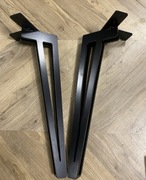 Czarne Nogi metalowe! loft! Stolik kawowy! 40 cm