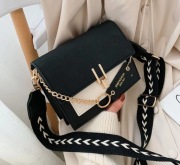 Damska torebka torba, Modna kwadratowa torba z klapką