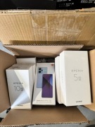 PAKIET 8 uszkodzonych telefonów SONY Xperia – 1 IV, XA2, 5 III,5 IV, 10 III