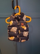 Bezrękawnik z kapturem kamizelka puchowa r. 74