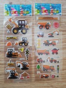 Naklejki 3D Maszyny budowlane 