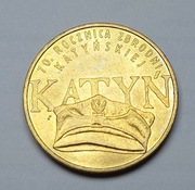 Moneta 2 zł Zbrodnia Katyńska - 2010 rok