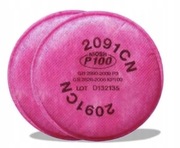 Filtry 3M 2091 klasy P100, 2szt do maski lakierniczej oryginalne