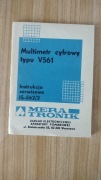Multimetr cyfrowy typu V561 [instrukcja serwisowa[